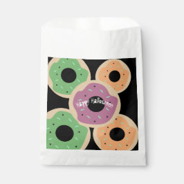 Sacolinha Donuts Cobertos com Glacê de Halloween com Confeit