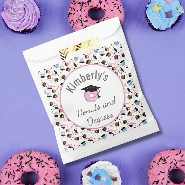 Sacolinha Donuts e Diplomas Padrão de Formatura Personalizad (Criador carregado)