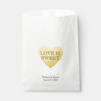 Dourado coração Amor é doce bolsa personalizada