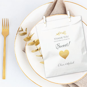 Sacolinha Dourado Coração Faça Um Casamento Doce Para O Dia