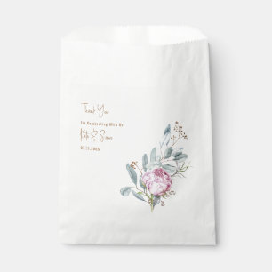 Sacolinha Dourado Texto Cor-de-rosa Casamento Branco