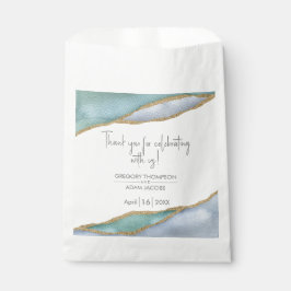 Sacolinha Dourado Treino de Casamento Moderno em Água