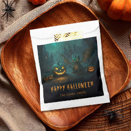 Sacolinha Dragão Bonito do Halloween com Nome Assustador