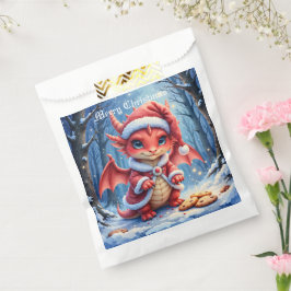 Sacolinha Dragão de Natal, muito fofo para prender,