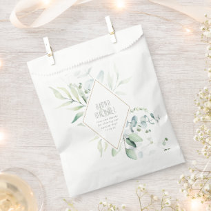 Sacolinha Dreamy Foliage Wedding Green/Blue ID817