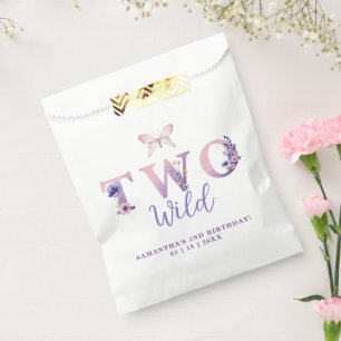 Sacolinha Duas Bolsas Floral de Favor de segundo aniversário