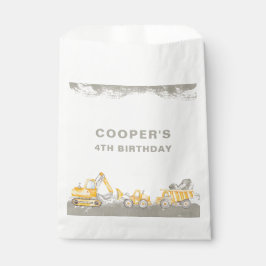 Sacolinha Dump Truck Construction Truck Birthday Thank You