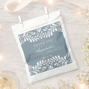 Sacolinha Dusty Blue Talavera Fiesta Bridal Brunst Dessert