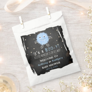 Sacolinha É um Boo-y! Chá de fraldas de Halloween de Monst