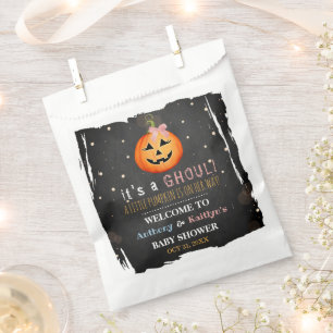 Sacolinha É um Ghoul! Chá de fraldas de Halloween de Peque