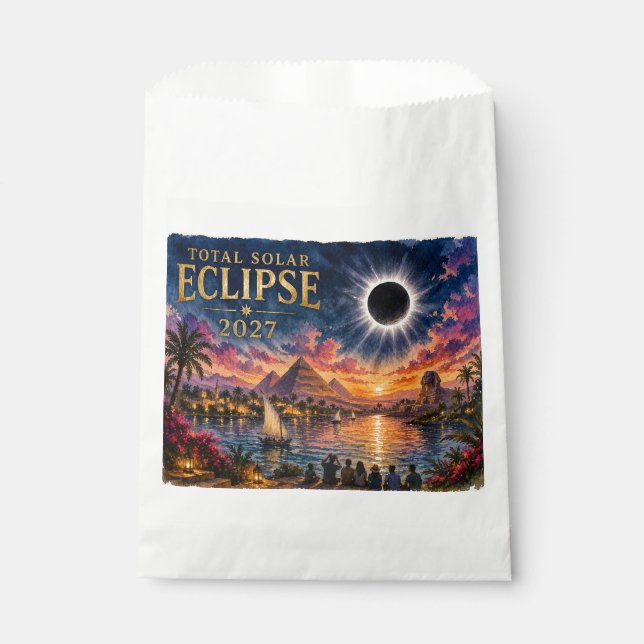 Sacolinha Eclipse Total Solar 2027 Egito (Frente)