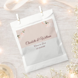 Sacolinha Efeitos suaves de roxo e cinza com flor