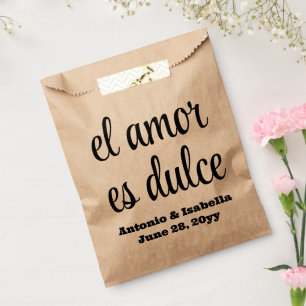 Sacolinha El amor es dulce recepção de casamento trata para