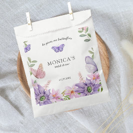 Sacolinha Ele dá a ela o Chá de panela de borboletas Elegant