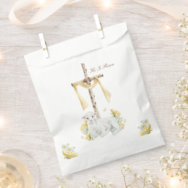 Sacolinha Ele Ressuscitou Christian Easter Personalizado (Cortado)
