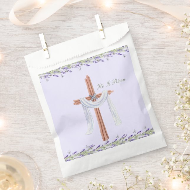 Sacolinha Ele Ressuscitou Christian Easter Personalizado (Cortado)