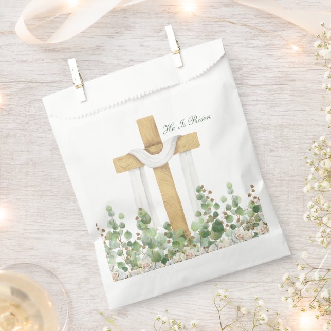Sacolinha Ele Ressuscitou Christian Páscoa Personalizado (Cortado)