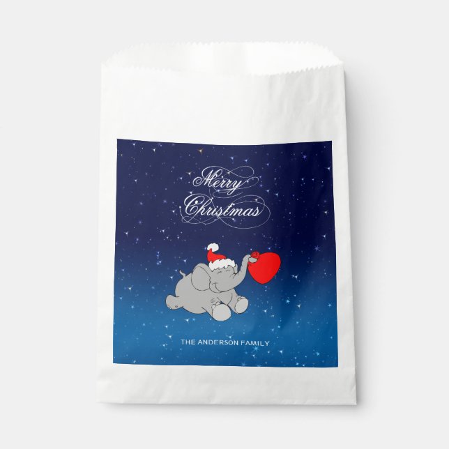 Sacolinha Elefante com Chapéu Vermelho (Frente)