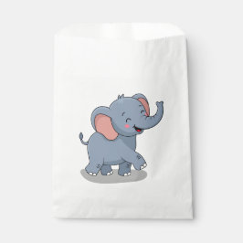 Sacolinha Elefante Fofo Carregando Presente