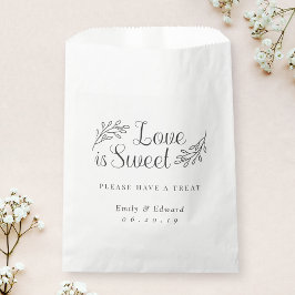 Sacolinha Elegante Amor Botânico é Doce Casamento