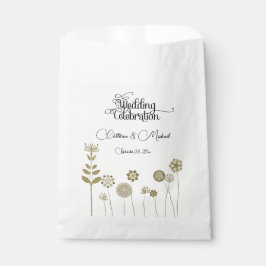 Sacolinha Elegante Atemporal Sofisticado Floral em Ouro Mini