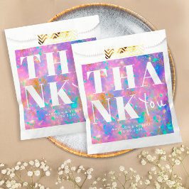 Sacolinha Elegante Chic Dourado Opa Bold Obrigado Casamento