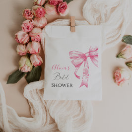 Sacolinha Elegante Coquete Retro Rosa Chuveiro de Noiva com 