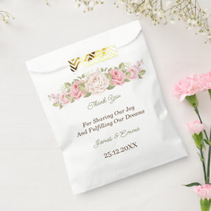 Sacolinha Elegante Flor de Rosa Personalizada