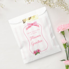 Sacolinha Elegante Jardim de Flores com Laço para Cultivar