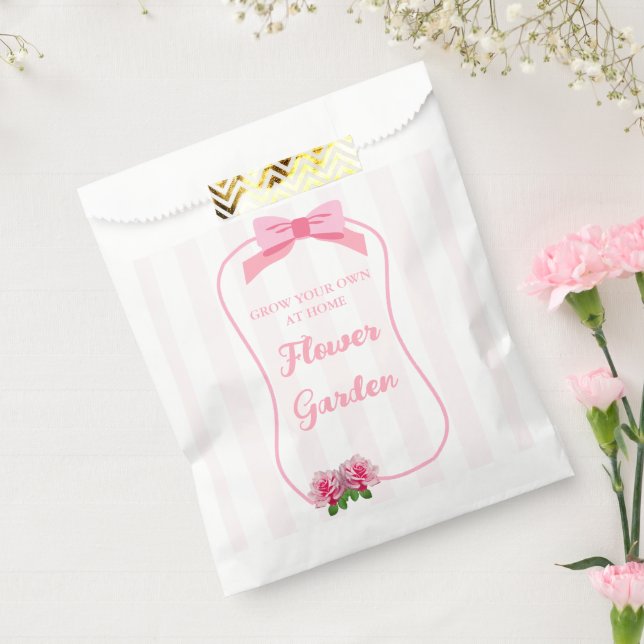 Sacolinha Elegante Jardim de Flores com Laço para Cultivar (Selado)
