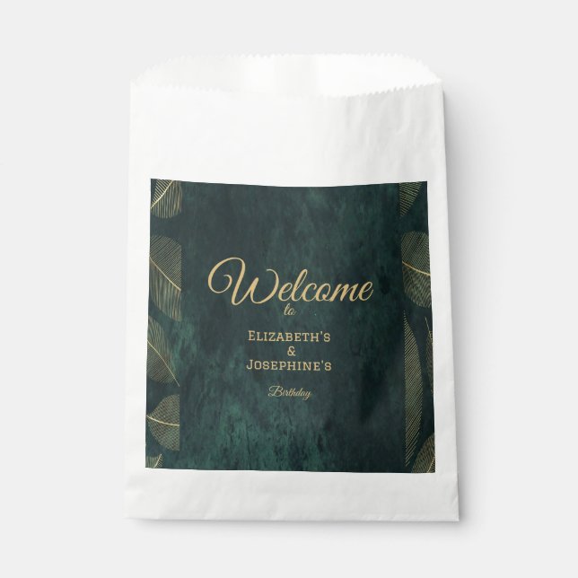 Sacolinha Elegante Joint Birthday Twin (Frente)