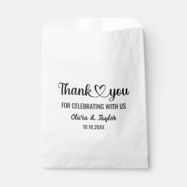 Sacolinha Elegante Minimalista Coração Preto e Branco de Agr