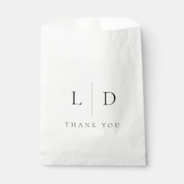 Sacolinha Elegante Moderno Minimalista Monograma Casamento