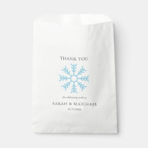 Sacolinha Elegante País das Maravilhas de Inverno Flocos de