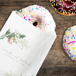 Sacolinha Elegante Peach Floral Green