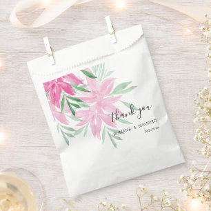 Sacolinha Elegante Rosa Boho Floral Aquarela