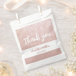 Sacolinha Elegante Shiny Rosa Dourado Casamento Glitter Favo