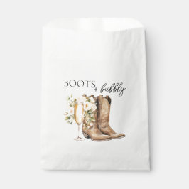 Sacolinha Elegantes Botas e Brinde de Chás de Noiva Espumant