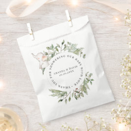 Sacolinha Elephant Greenery Gênero Chá de fraldas neutro