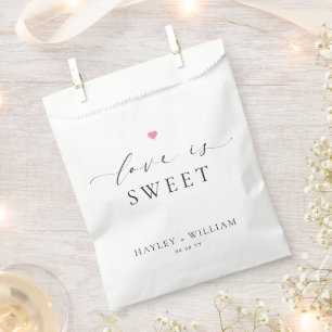 Sacolinha Ellesmere Minimalist Wedding Love Is Sweet