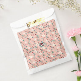 Sacolinha  Embalagem Doméstica Floral Rosa Elegante 