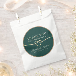 Sacolinha Emerald Green Wedding Favor Treat Bag