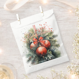 Sacolinha Encantador Mistura de Natal Moderna de Aquarela