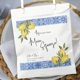 Sacolinha Encontrei o Squeeze Principal Limão & Azul Telha E