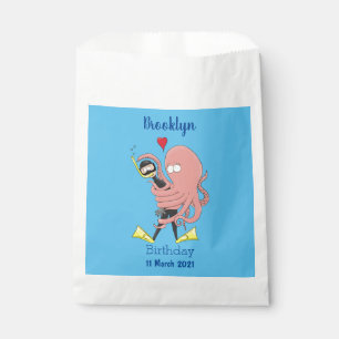 Sacolinha Engraçado de polvo encantador humor de desenho an