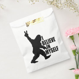 Sacolinha Engraçado Pé Grande Eu Acredito em mim mesmo