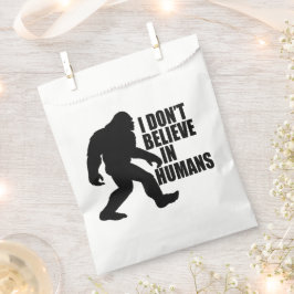 Sacolinha Engraçado Pé Grande Não Acredito em Humanos