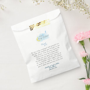 Sacolinha Entrega Especial de Stork Dourada Starlit Baby Boy
