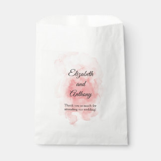 Sacolinha Esboço do Favor do Casamento Elegante Rosa Bag