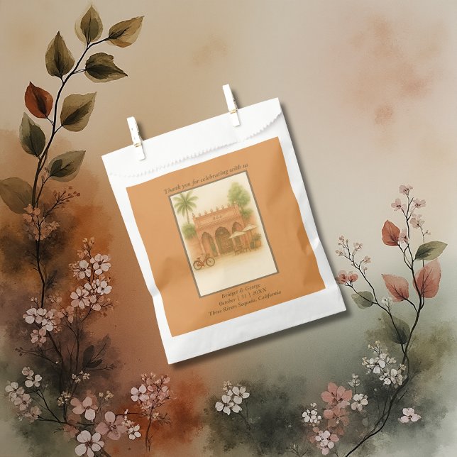 Sacolinha Escape do casamento de destino do pátio índio (Criador carregado)